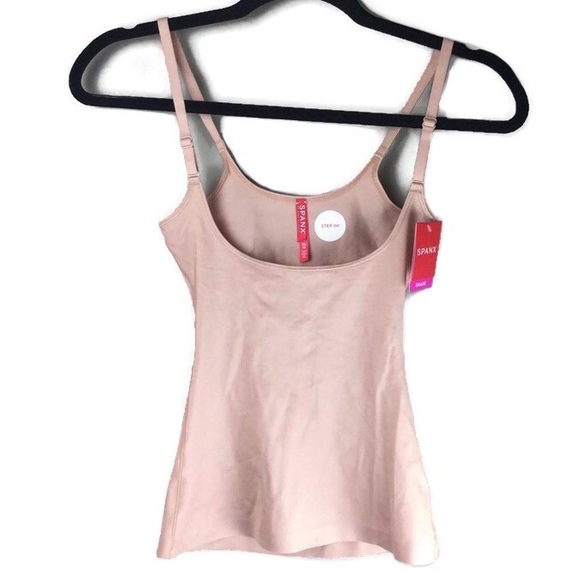 NWT Spanx Suit Your Fancy Open Bust Champagne Beige Light Control Cami Size XS - Picture 2 of 9